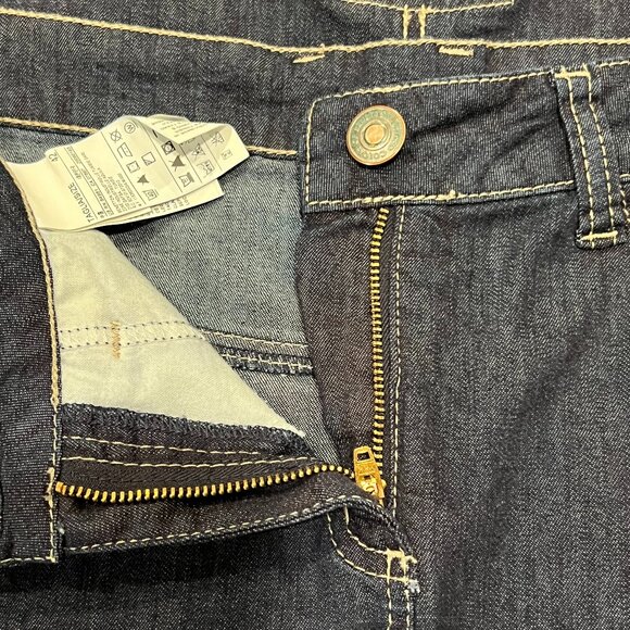 Benetton Paneled Denim Maxi Skirt, Blue 42 (12) - Picture 6 of 9